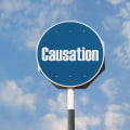 Who provides evidence of causation in a negligence case?